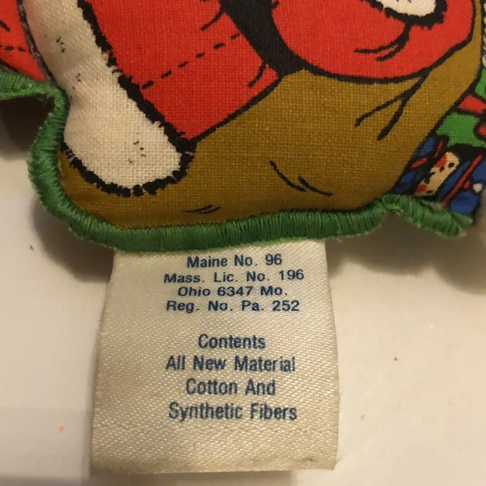 Hallmark 1974 Fabric Christmas Ornaments 1970s Hallmark Fabric Ornaments